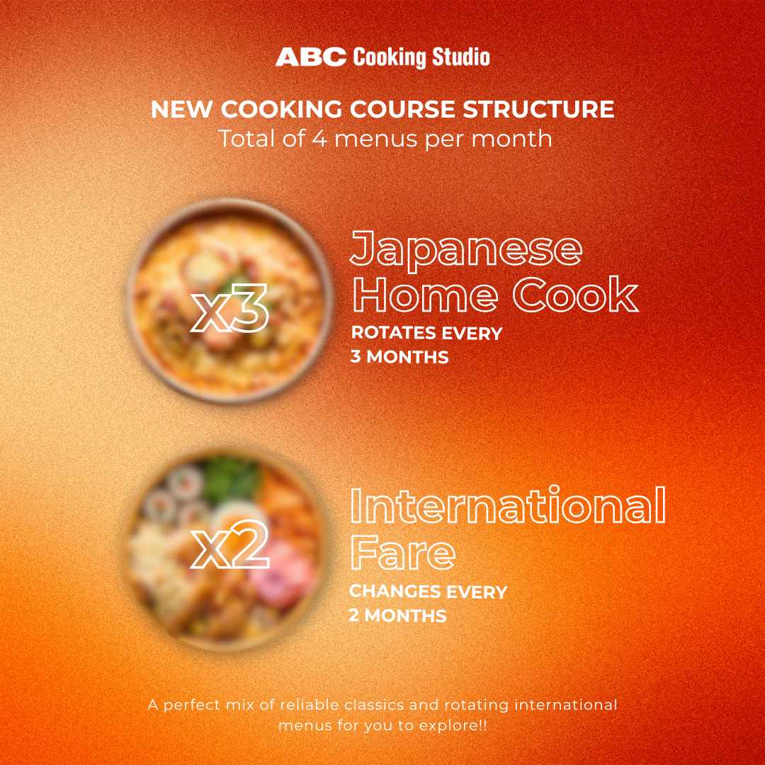 NOTICE: New Cooking Structure in 2026