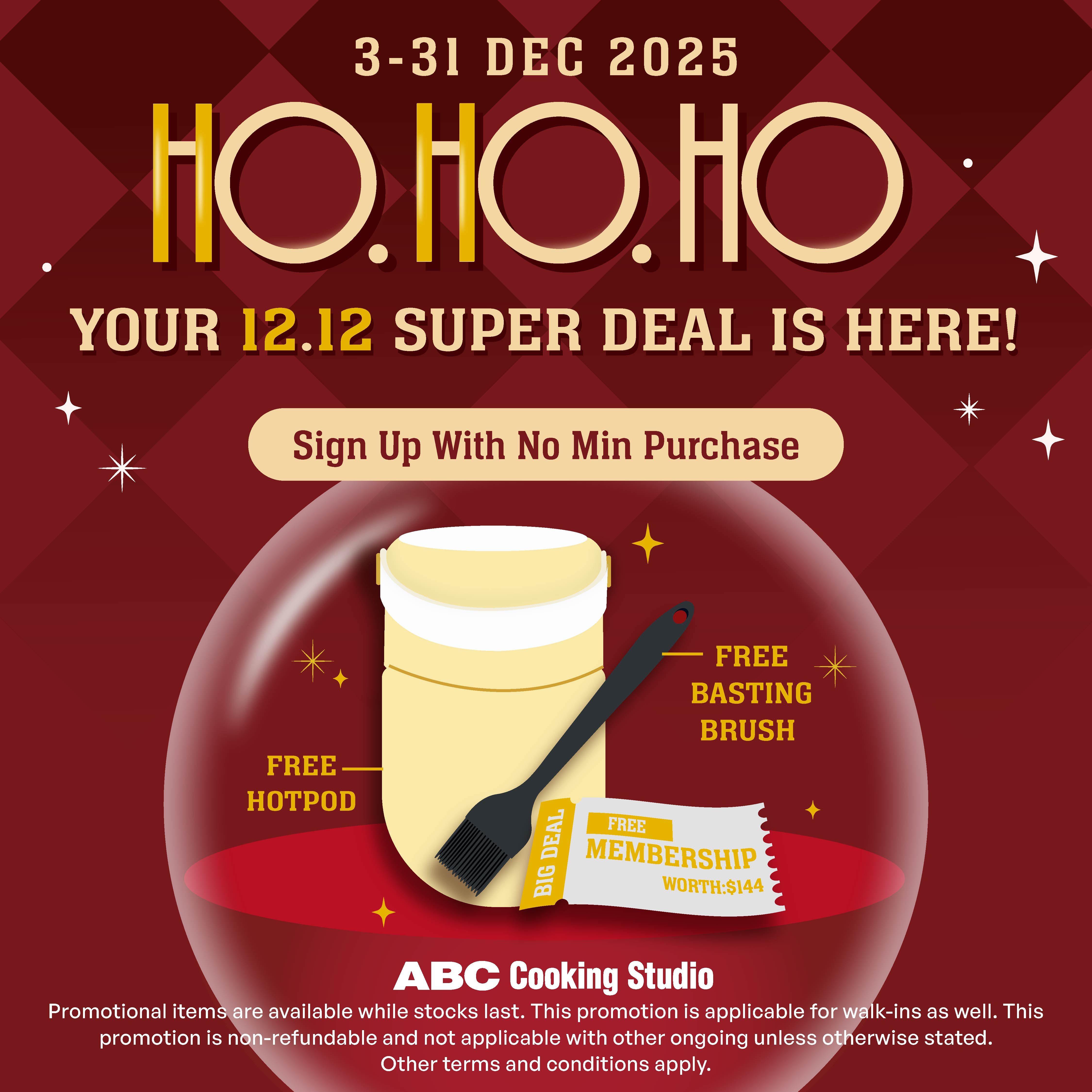 PROMOTION: 12.12 Sign Up Super Deal