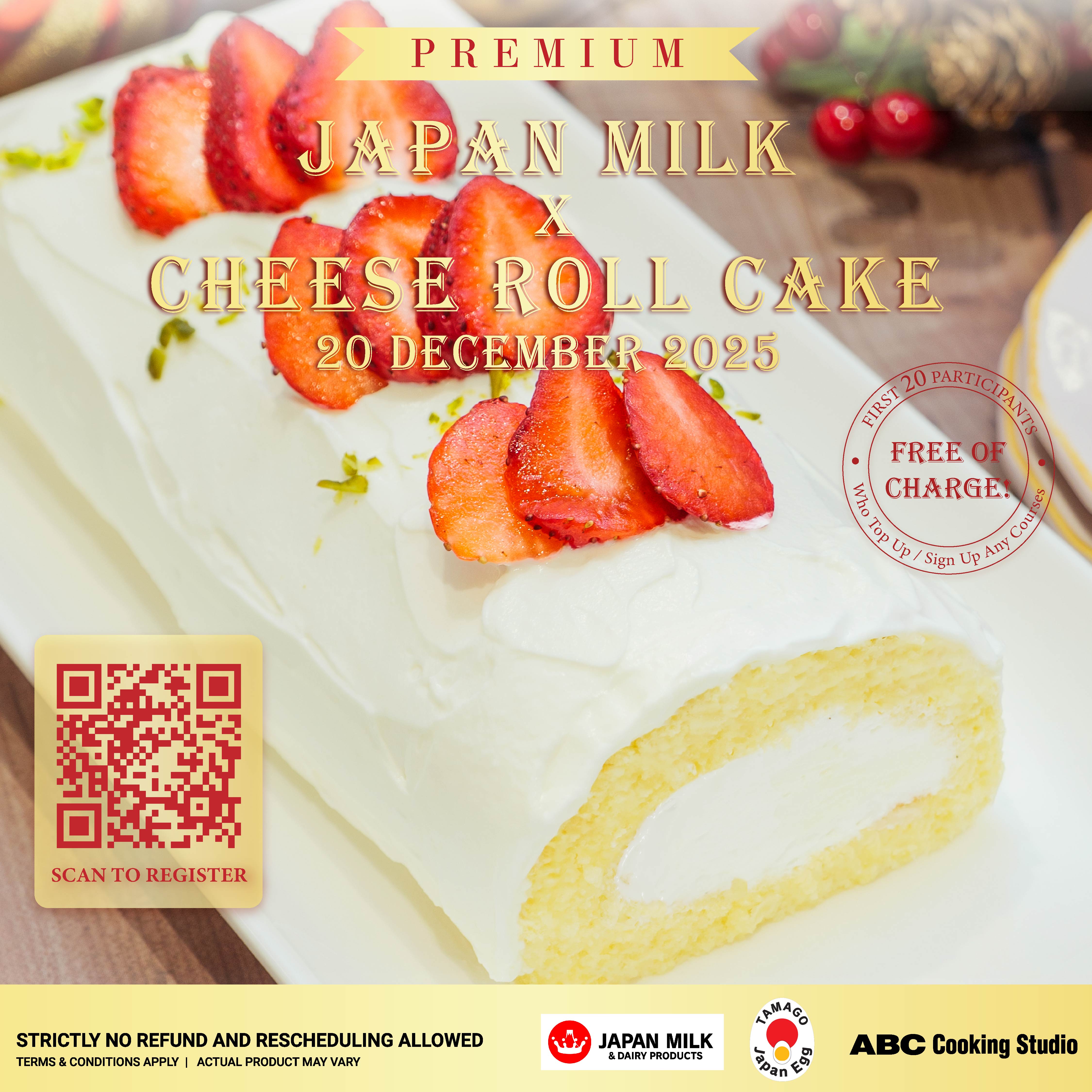 NOTICE: JAPAN Premium Cheese Roll Cake