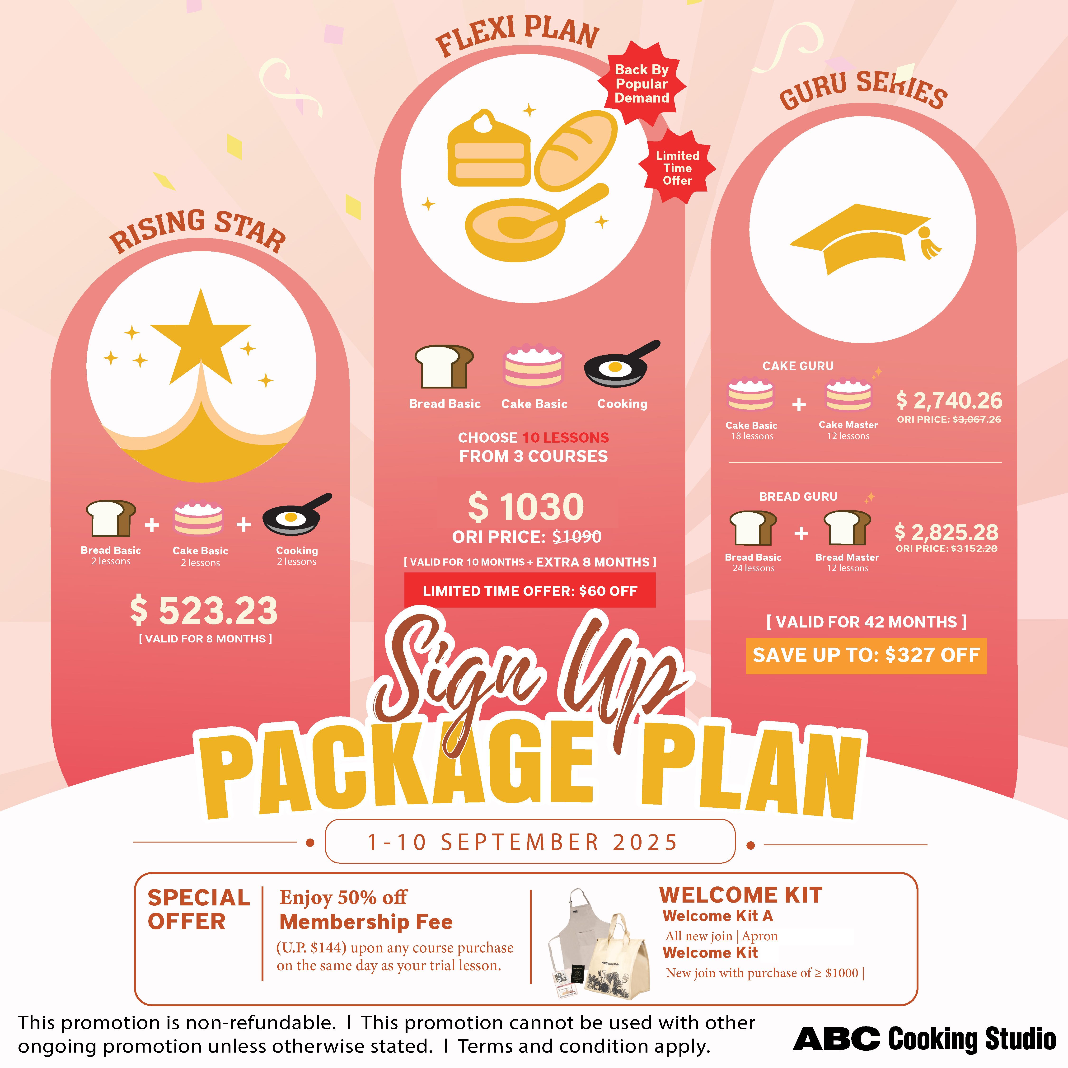PROMOTION: Sign Up Package Plan